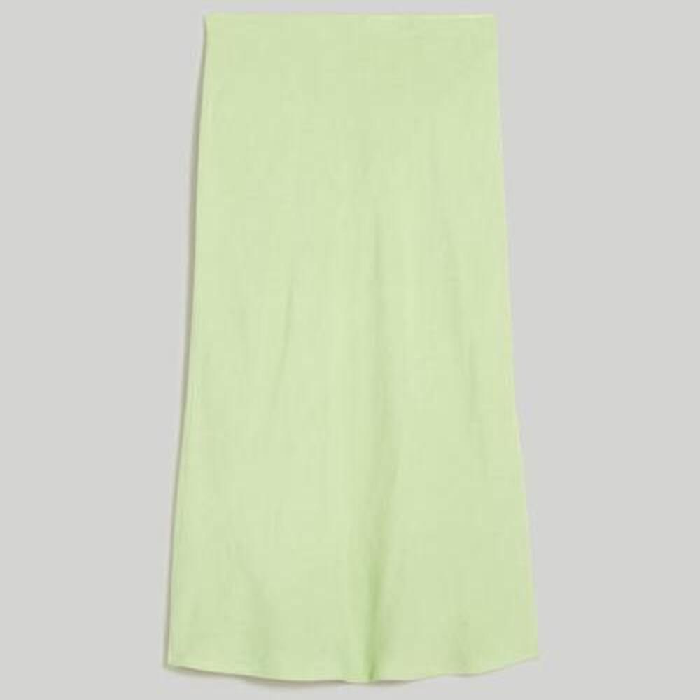 NWT Madewell green midi skirt - The Layton Midi Slip Skirt in Seedling